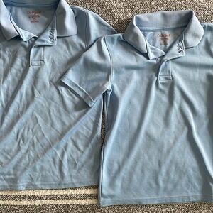 Cat & Jack 2 blue school uniform polo shirts boys size medium